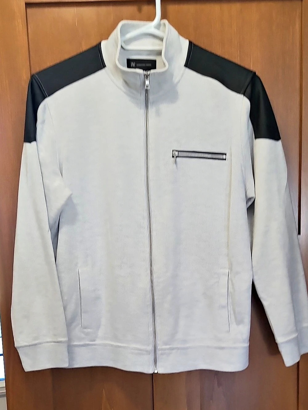 INC International Concepts Men's Gray & Black Zip Jacket Size Large
